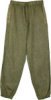 Icy Gray Cargo Unisex Boho Woven Cotton Trousers