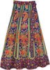 Yoga Waist Hurricane Crochet Lace Tiered Long Cotton Skirt