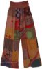 Tall Brown Luster Mixed Patchwork Pants