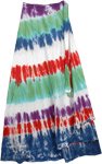 Flush Circles Tie Dye Wrap Long Skirt