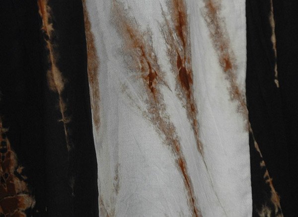 Icy Rock Tie Dye Panels Long Maxi Boho Skirt
