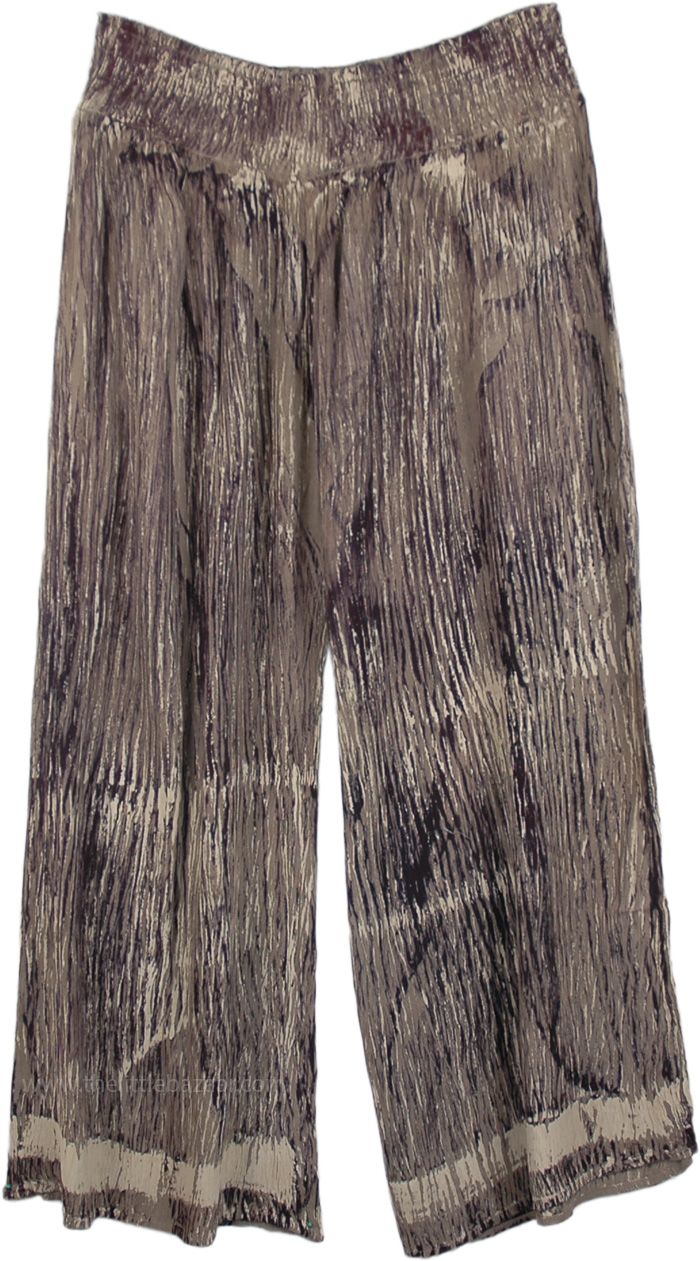 Radiant Silver Split Skirt Pants