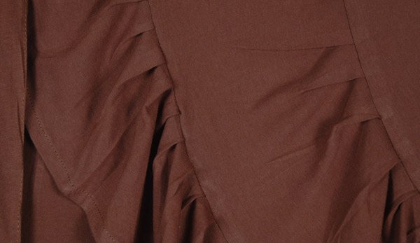 Cocoa Ruffled Tiered Jersey Cotton Wrap Around Skirt
