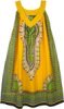 Lime Ombre Sleeveless Summer Dress with Embroidery