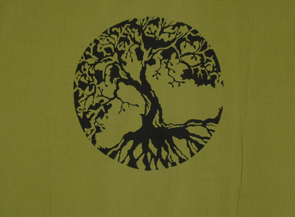 Tree Of Life Semi Sleeve Long Kimono