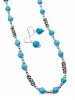 Silver Tone Turquoise Jewelry