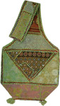 Patchwork Ethnic Handmade Green Cotton Handbag