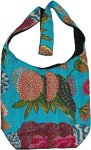 Floral Coral Print Shoulder Bag