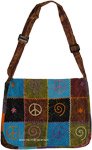 Earthy Harmony Patchwork Hippie Flap Bag