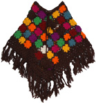 Brown Cottage Crochet Poncho