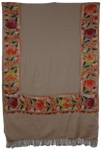 Ash Floral Embroidered Stole