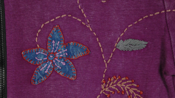 Purple Sense Embroidery Jacket