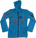 Boho Bahama Floral Hooded Jacket