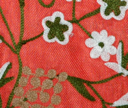 The Cinnabar Embroidered Shawl