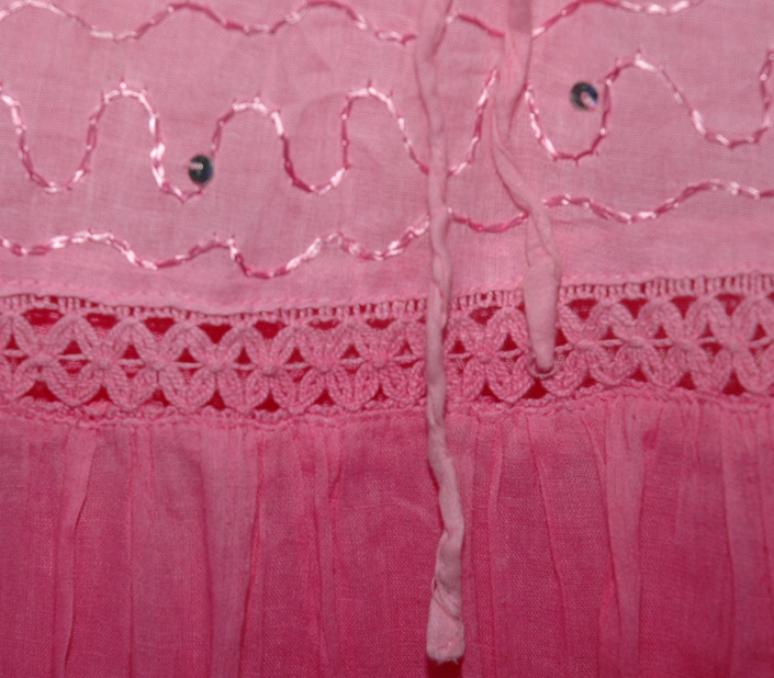 Autumn Pink Long Cotton Skirt