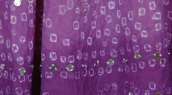 Classy Violet Purple Tie Dye Long Skirt