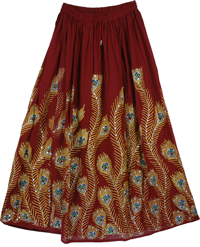 Peacock Spring Sequin Skirt