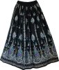 Starry Night Black Skirt with Silver Sequins