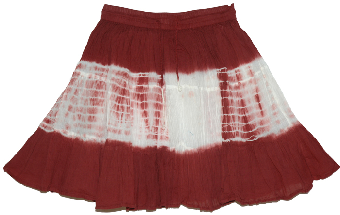 Firebrick Summer Short Skirt