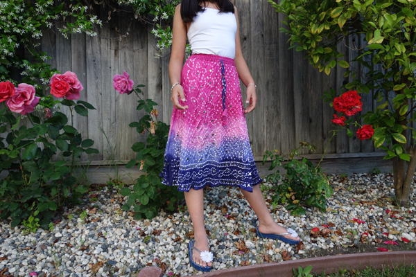 Arabelle Sequined Tie Dye Junior Skirt