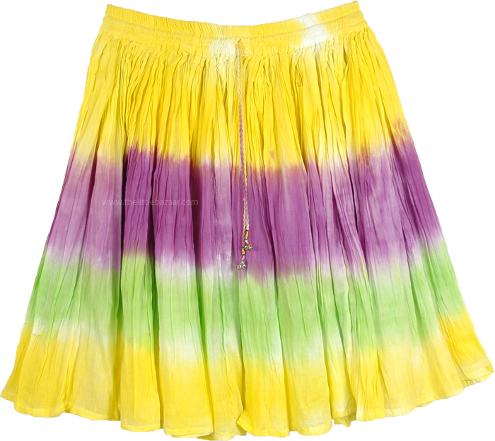Sunny Short Skirt Summer Fun in Pastels