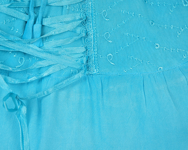 Jamaica Bay Blue Rodeo Mini Skirt with Tie Up Lace