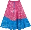 Hibiscus Little Girls Tie Dye Cotton Skirt