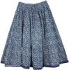 Blue Bay Cotton Short Knee Length  Skirt