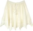 Snow Princess Skirt in Pure White with Chic Lace Tier