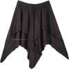 Coco Brown Rodeo Mini Skirt with Tiers and Tie Up Lace