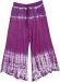 Purple Boho Tie Dye Capri in Jersey Cotton