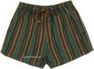 Forest Vintage Striped Bohemian Shorts