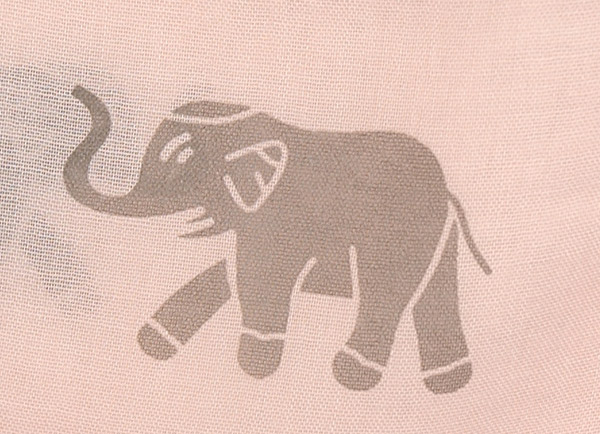 Elegant Elephant Short Drape Poncho in Pale Pink
