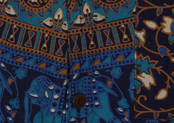 Blue Highness Hippie Aesthetic Cotton Shirt