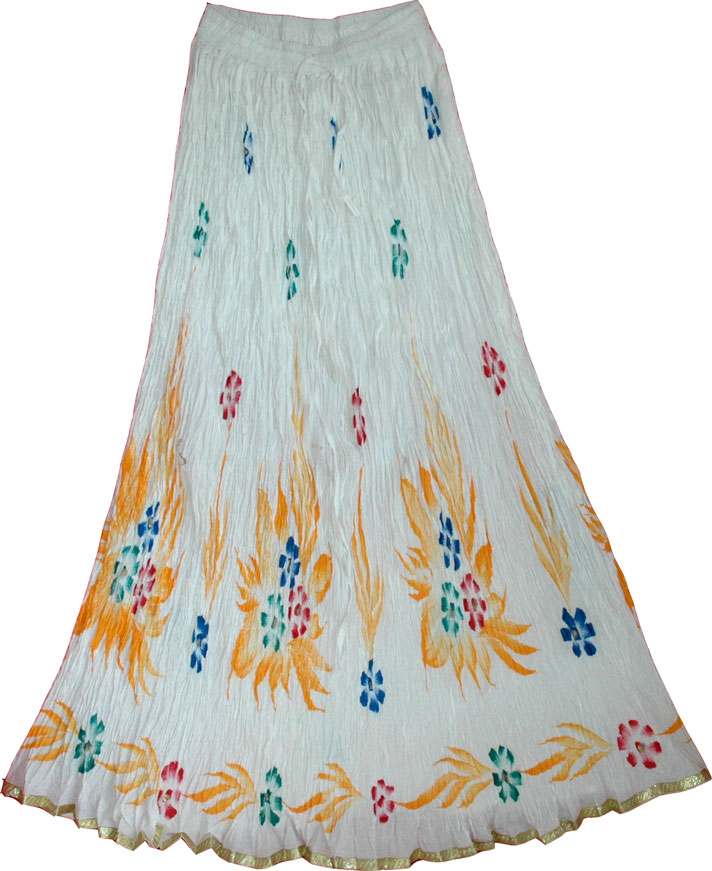 White Summer Womens Skirt 