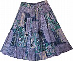 Kimberly Paisley Cotton Short Skirt