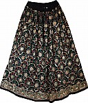 Dancing Long Black Sequin Skirt