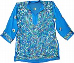 Curious Blue Ladies Tunic Top