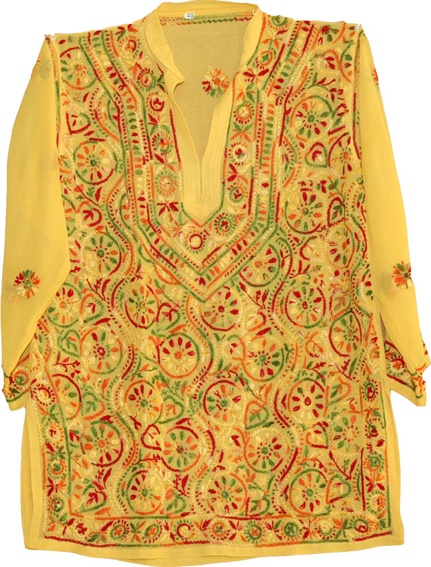 Womens Tunic Shirt in Yellow, Fuel Yellow  Ladies Tunic Top