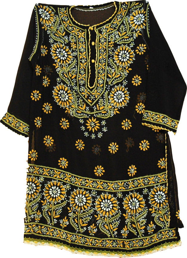 Tunic shirt for women with hand embroidery, Embroidered Tunic Top Summer Shirt