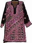 Black Magenta Tunic Shirt