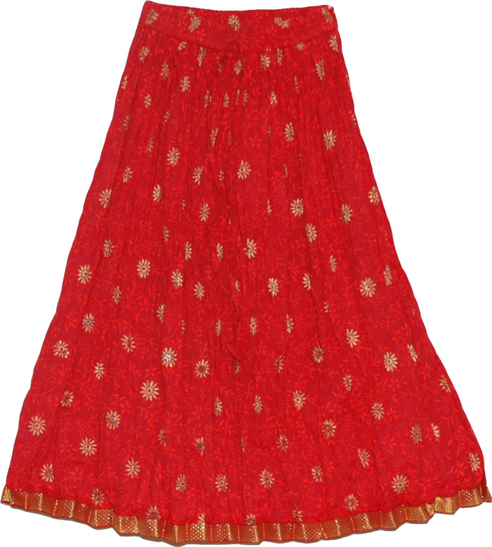 Summer Short Skirt in Shiraz, Shiraz Short Crinkle Skirt