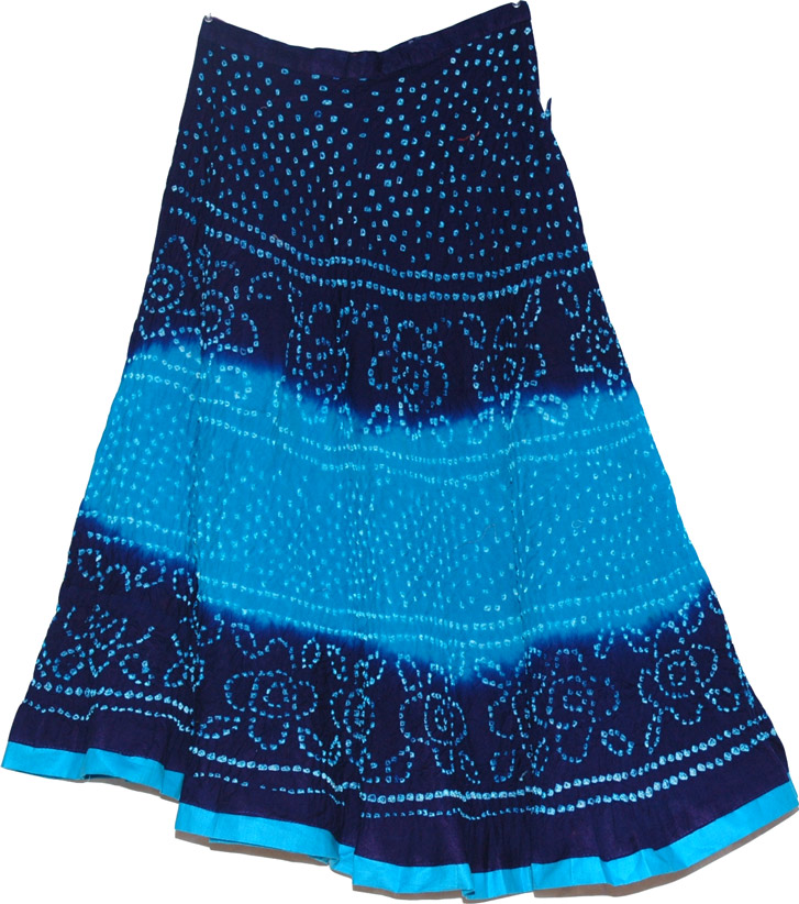 Ethnic indian tie dye skirt summer long skirt, Orient Cotton Long Skirt