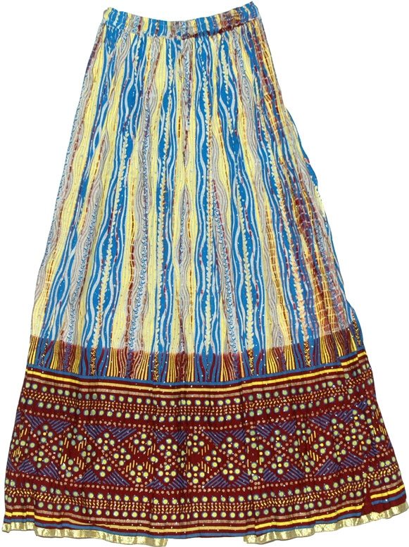 Bright Colorful Long Skirt - Sale on bags, skirts, jewelry at ...