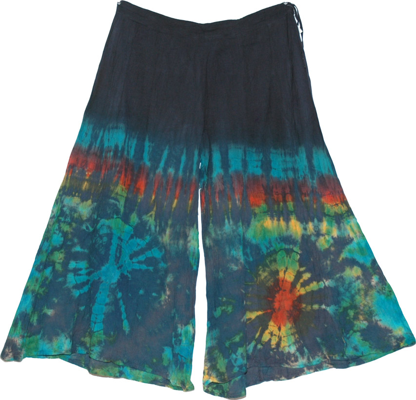 Tie dye pants for summer, Cotton Summer Gaucho Pant