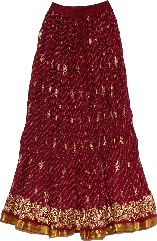 Tosca crinkle travel skirt, Tosca Long Skirt in Crinkle