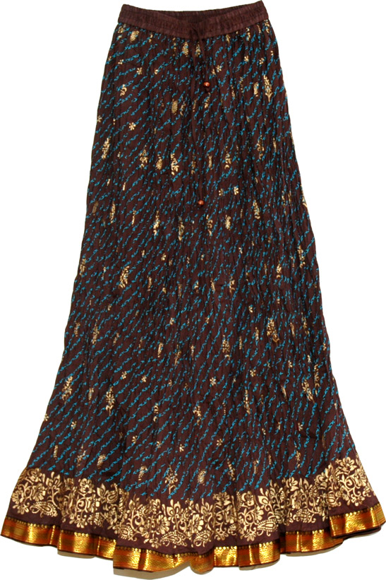 Buccaneer crinkle travel skirt, Buccaneer Long Skirt in Crinkle