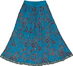 Bondi Blue Dance Crinkle Skirt