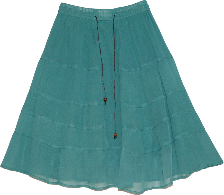Georgette Summer Short Skirt, Ming Georgette Short Skirt