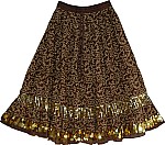 Irish Coffee Long Dance Skirt 